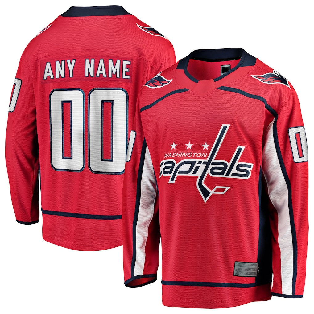 STECN Custom W.Capitals Red Home Breakaway Jerseys