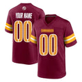 STECN Custom W.Commanders Burgundy Home Game Any Name & Numbers Stitched Jerseys
