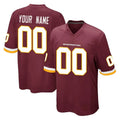 STECN Custom W.Commanders Burgundy Team Color Home Game Any Name & Numbers Stitched Jerseys