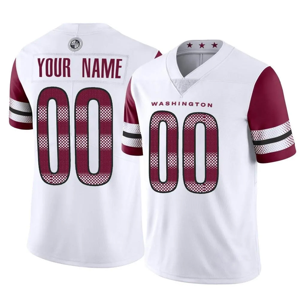 STECN Custom W.Commanders White Limited Vapor Home Game Any Name & Numbers Stitched Jerseys