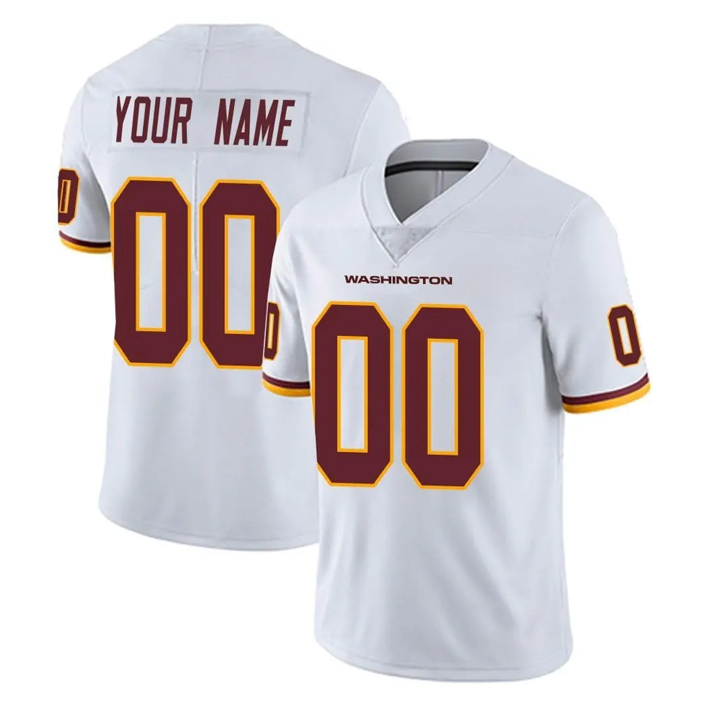 STECN Custom W.Commanders White Limited Vapor Untouchable Home Game Any Name & Numbers Stitched Jerseys