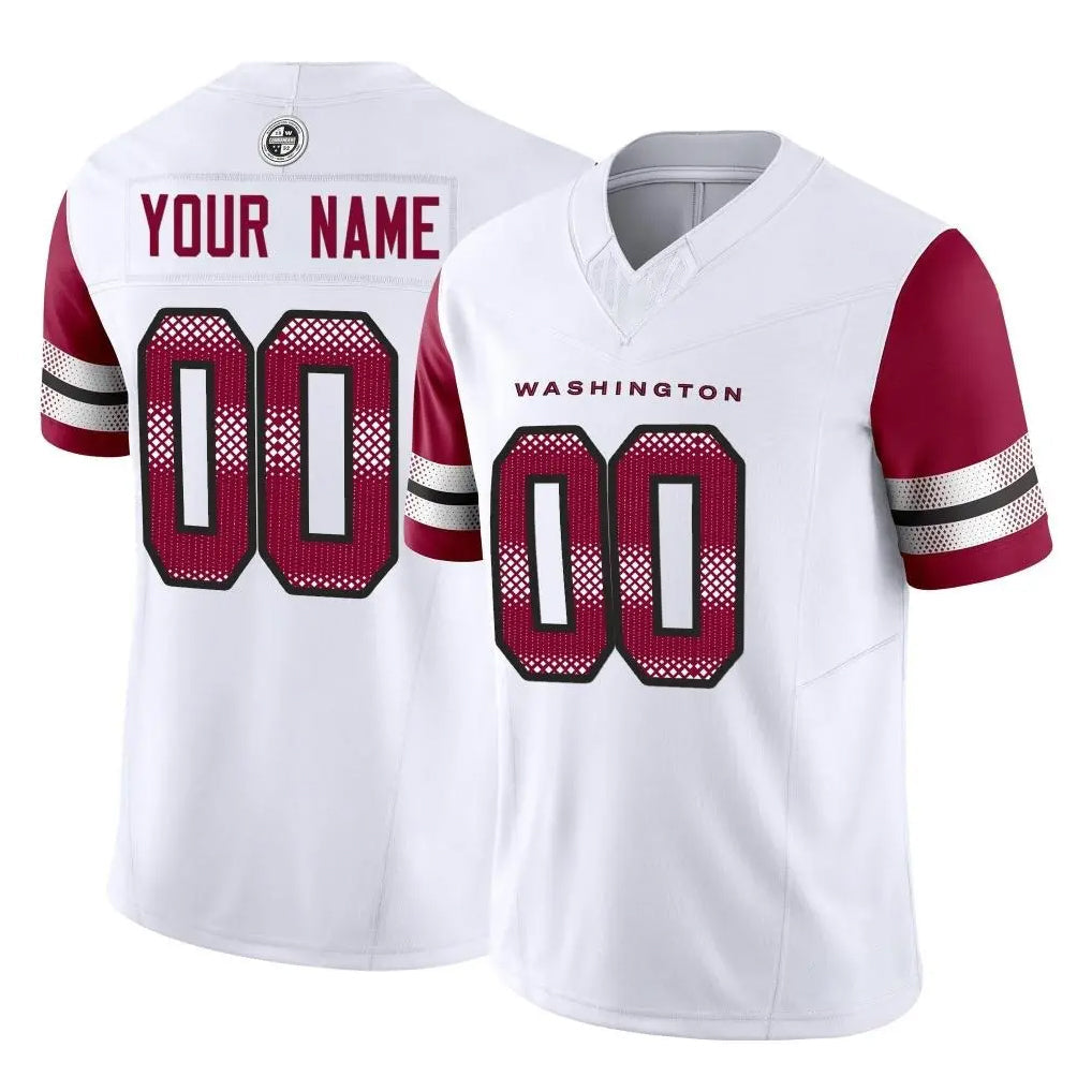 STECN Custom W.Commanders White Vapor F.U.S.E. Limited Home Game Any Name & Numbers Stitched Jerseys