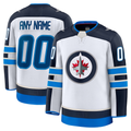 STECN Custom W.Jets White Away Premium Jerseys
