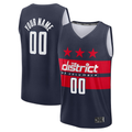 STECN Custom W.Wizards Navy Fast Break Jerseys - Statement Edition