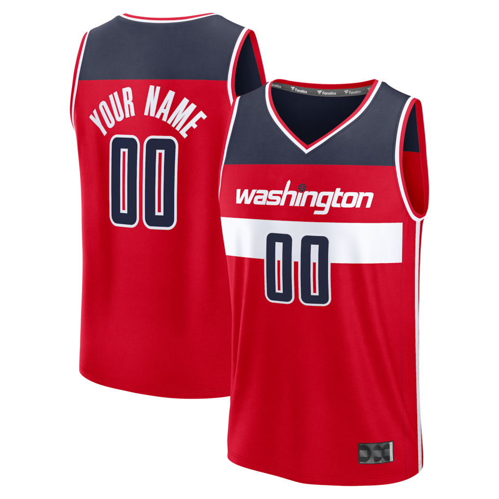 STECN Custom W.Wizards Red Fastbreak Jerseys - Icon Edition