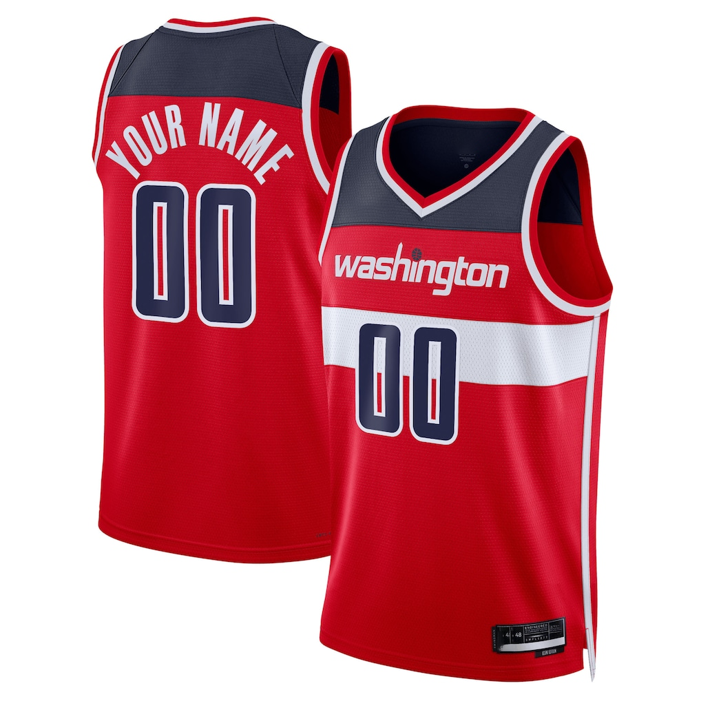 STECN Custom W.Wizards Red Swingman Jerseys - Icon Edition