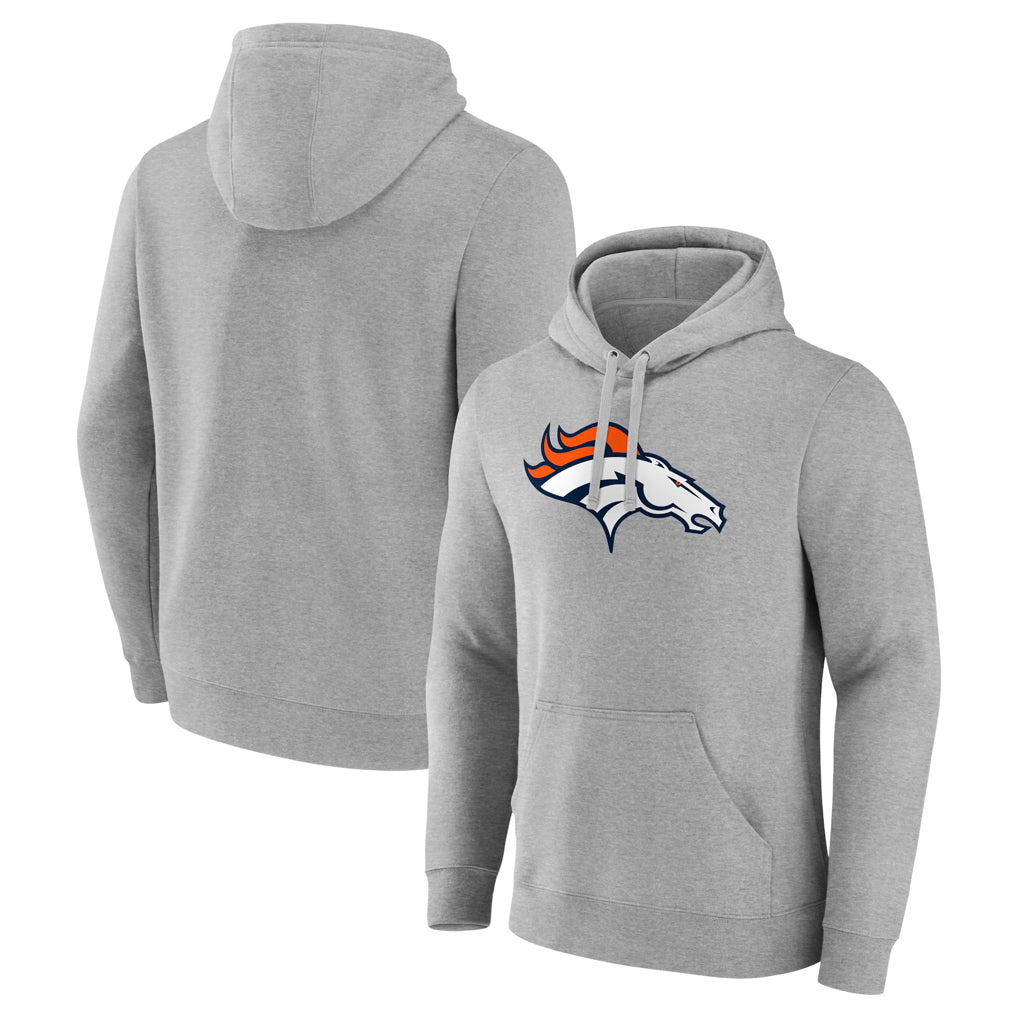 STECN D.Broncos Gray Pullover Hoodie Limited Blank Player Stitched Jerseys