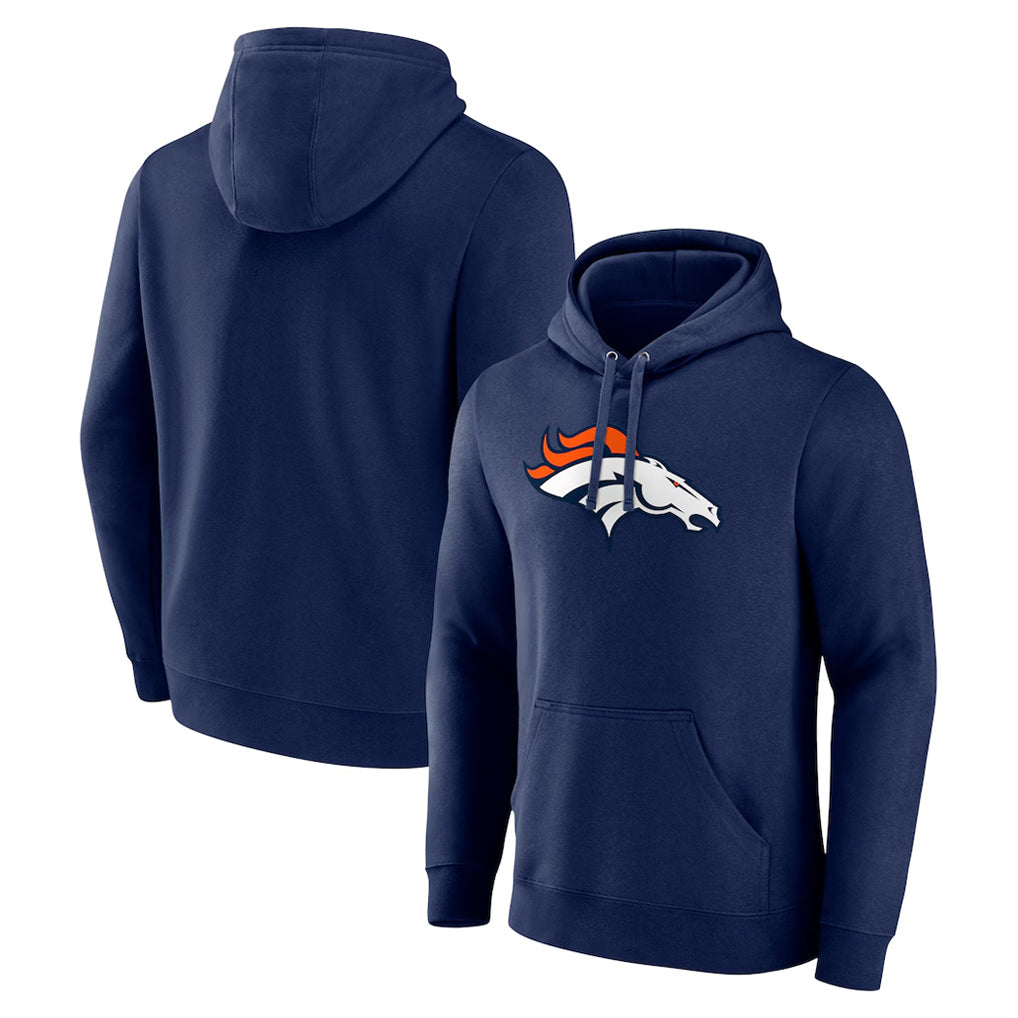 STECN D.Broncos Navy Pullover Hoodie Limited Blank Player Stitched Jerseys