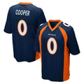 STECN D.Broncos #0 Jonathon Cooper Player Navy Game Stitched Jerseys