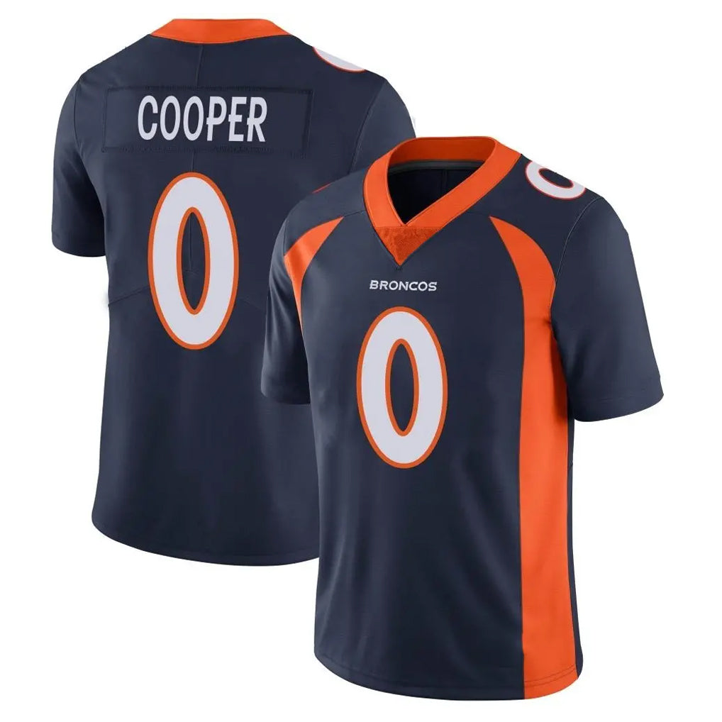 STECN D.Broncos #0 Jonathon Cooper Player Navy Vapor Untouchable Limited Game Stitched Jerseys