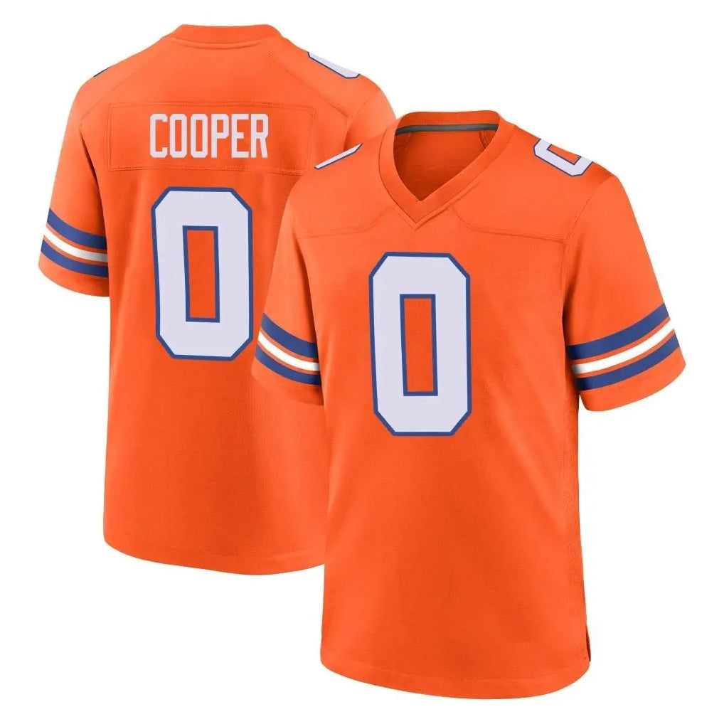 STECN D.Broncos #0 Jonathon Cooper Player Orange Alternate Collection Throwback Game Stitched Jerseys