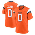 STECN D.Broncos #0 Jonathon Cooper Player Orange Home Game Stitched Jerseys