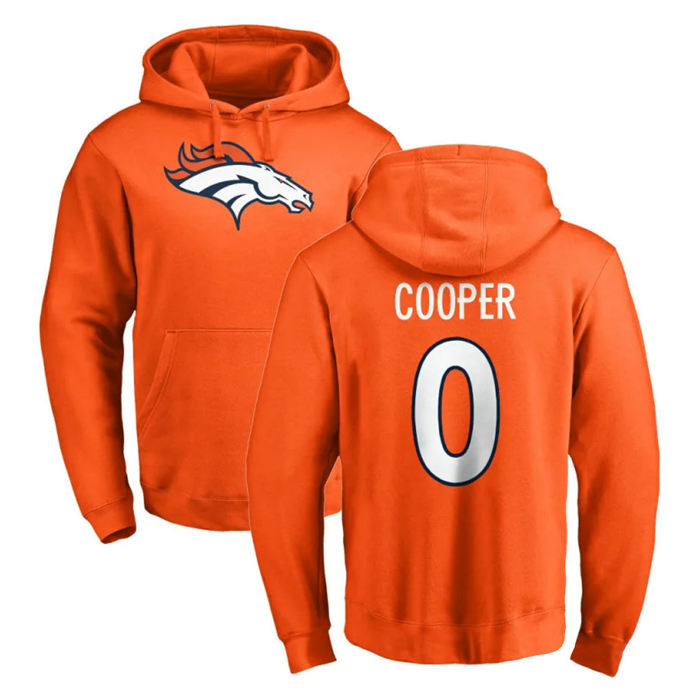 STECN D.Broncos #0 Jonathon Cooper Player Orange Pullover Hoodie Limited Stitched Jerseys