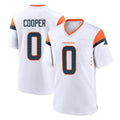 STECN D.Broncos #0 Jonathon Cooper Player White Home Game Stitched Jerseys
