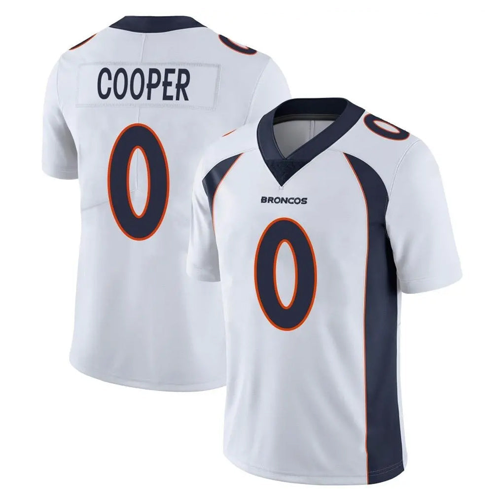 STECN D.Broncos #0 Jonathon Cooper Player White Vapor Untouchable Limited Home Game Stitched Jerseys