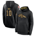 STECN D.Broncos #10 Bo Nix Player Black Salute to Service Pullover Hoodies Limited Stitched Jerseys