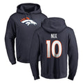 STECN D.Broncos #10 Bo Nix Player Navy Pullover Hoodie Limited Stitched Jerseys