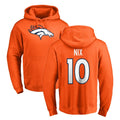 STECN D.Broncos #10 Bo Nix Player Orange Pullover Hoodie Limited Stitched Jerseys
