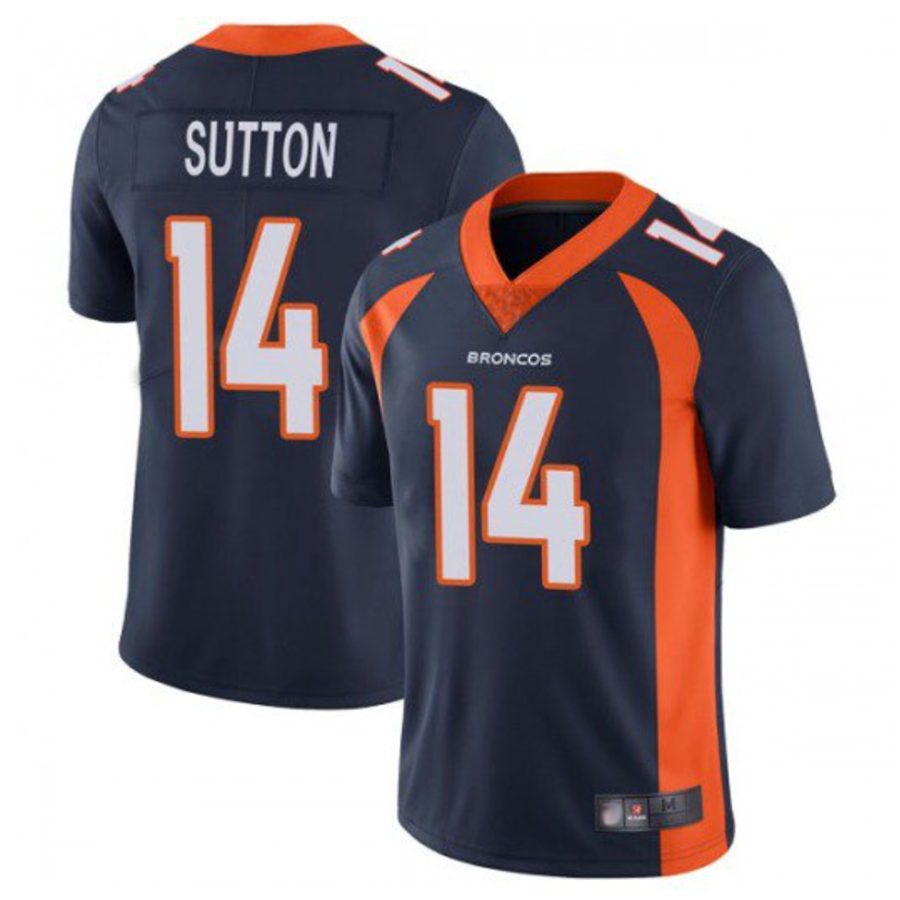 STECN D.Broncos #14 Courtland Sutton Player Navy Limited Stitched Jerseys
