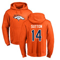 STECN D.Broncos #14 Courtland Sutton Player Orange Pullover Hoodie Limited Stitched Jerseys