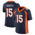 STECN D.Broncos #15 Nik Bonitto Player Navy Vapor Limited Stitched Jerseys