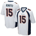 STECN D.Broncos #15 Nik Bonitto Player White Game Stitched Jerseys