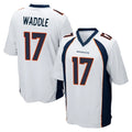 STECN D.Broncos #17 Jaylen Waddle Player White Game Stitched Jerseys