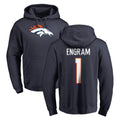 STECN D.Broncos #1 Evan Engram Player Navy Pullover Hoodie Limited Stitched Jerseys