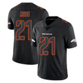 STECN D.Broncos #21 Riley Moss Player Black Impact Limited Game Stitched Jerseys