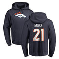 STECN D.Broncos #21 Riley Moss Player Navy Pullover Hoodie Limited Stitched Jerseys