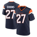 STECN D.Broncos #27 J.K. Dobbins Player Navy Home Game Stitched Jerseys