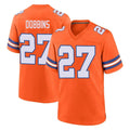 STECN D.Broncos #27 J.K. Dobbins Player Orange Alternate Collection Throwback Game Stitched Jerseys
