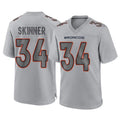 STECN D.Broncos #34 JL Skinner Player Gray Atmosphere Fashion Limited Game Stitched Jerseys