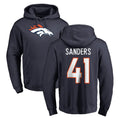 STECN D.Broncos #41 Drew Sanders Player Navy Pullover Hoodie Limited Stitched Jerseys