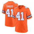 STECN D.Broncos #41 Drew Sanders Player Orange Alternate Collection Throwback Game Stitched Jerseys