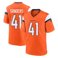 STECN D.Broncos #41 Drew Sanders Player Orange Home Game Stitched Jerseys