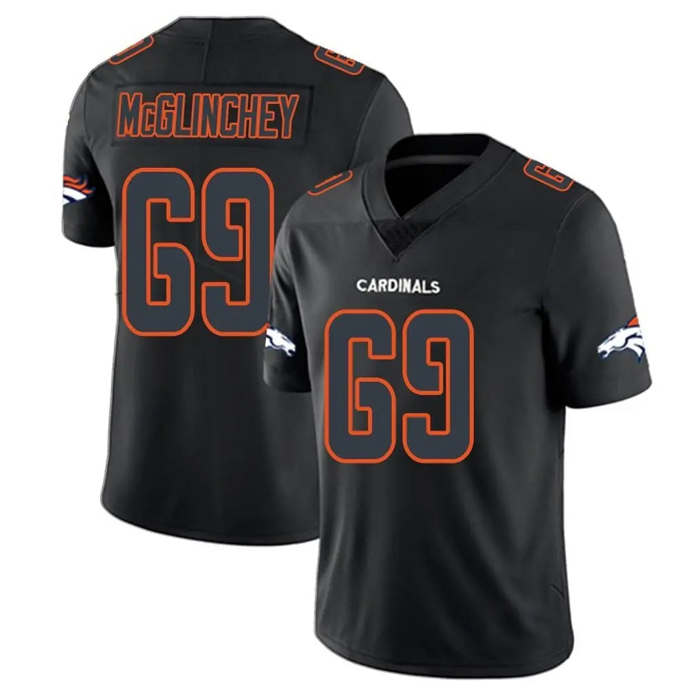 STECN D.Broncos #69 Mike McGlinchey Player Black Impact Limited Game Stitched Jerseys