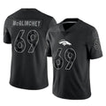 STECN D.Broncos #69 Mike McGlinchey Player Black Reflective Limited Stitched Jerseys