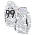STECN D.Broncos #99 Zach Allen Player Arctic Camo Salute to Service Hoodies Limited Game Stitched Jerseys