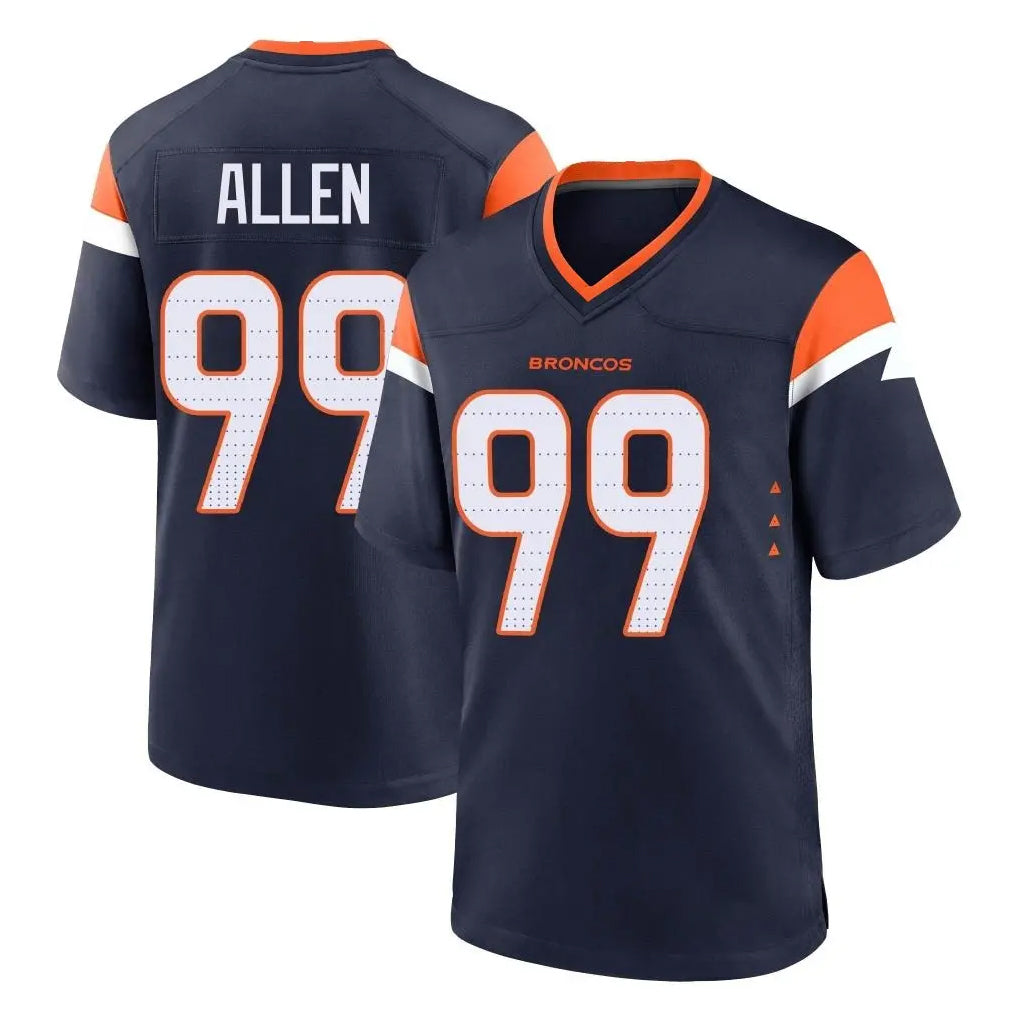 STECN D.Broncos #99 Zach Allen Player Navy Home Game Stitched Jerseys