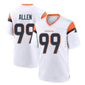 STECN D.Broncos #99 Zach Allen Player White Home Game Stitched Jerseys