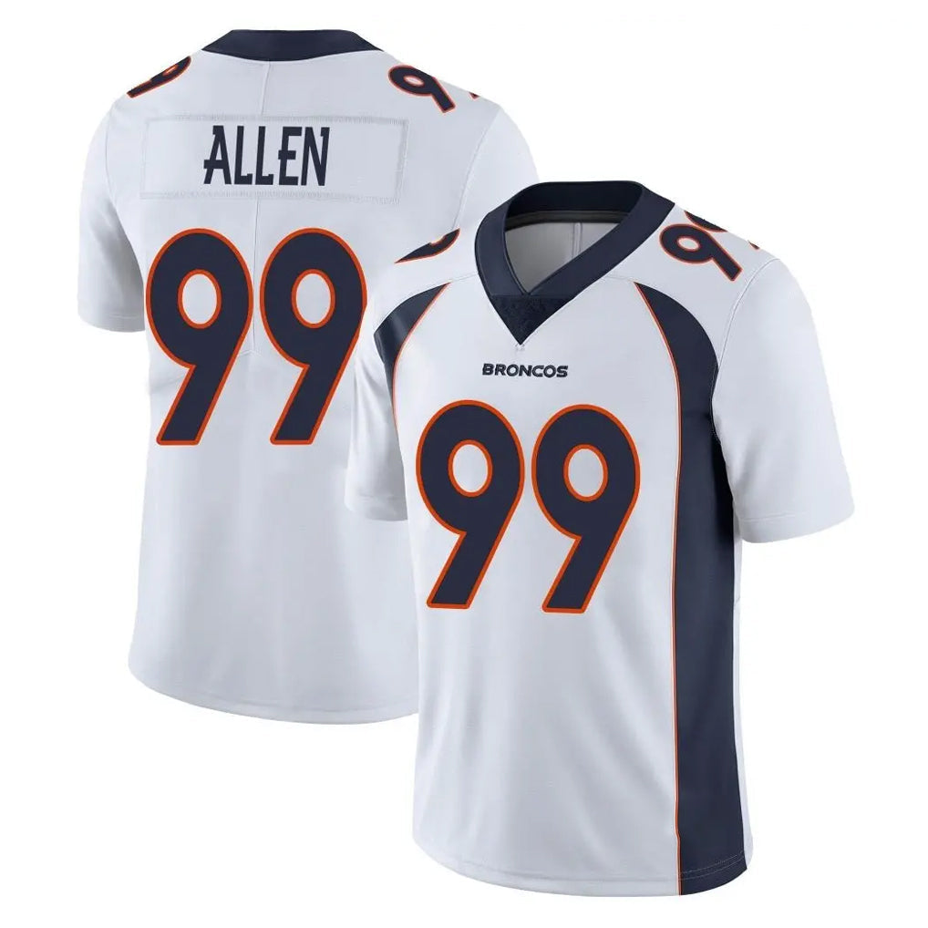 STECN D.Broncos #99 Zach Allen Player White Vapor Untouchable Limited Home Game Stitched Jerseys