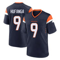 STECN D.Broncos #9 Talanoa Hufanga Player Navy Home Game Stitched Jerseys