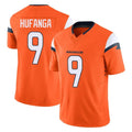 STECN D.Broncos #9 Talanoa Hufanga Player Orange Vapor F.U.S.E. Limited Home Game Stitched Jerseys