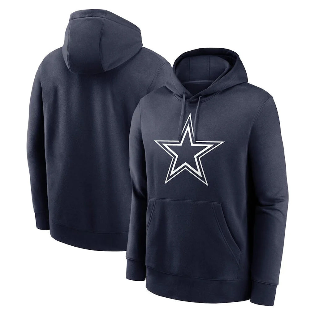STECN D.Cowboys Navy Pullover Hoodies Limited Blank Player Stitched Jerseys