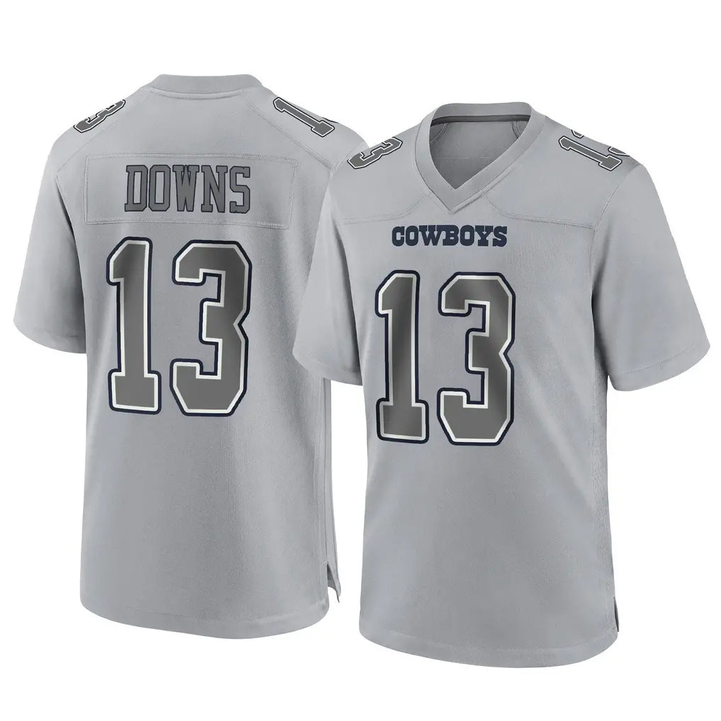 STECN D.Cowboys #13 Caleb Downs Player Gray Atmosphere Fashion Home Game Stitched Jerseys