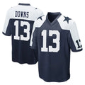 STECN D.Cowboys #13 Caleb Downs Player Navy-White Alternate Home Game Stitched Jerseys