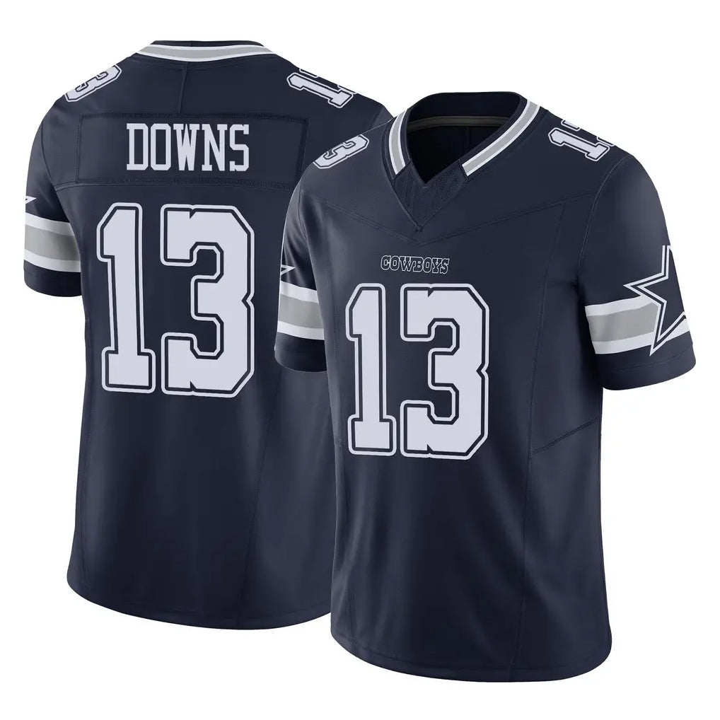 STECN D.Cowboys #13 Caleb Downs Player Navy Limited Vapor F.U.S.E. Home Game Stitched Jerseys