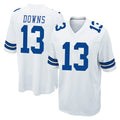STECN D.Cowboys #13 Caleb Downs Player White Home Game Stitched Jerseys