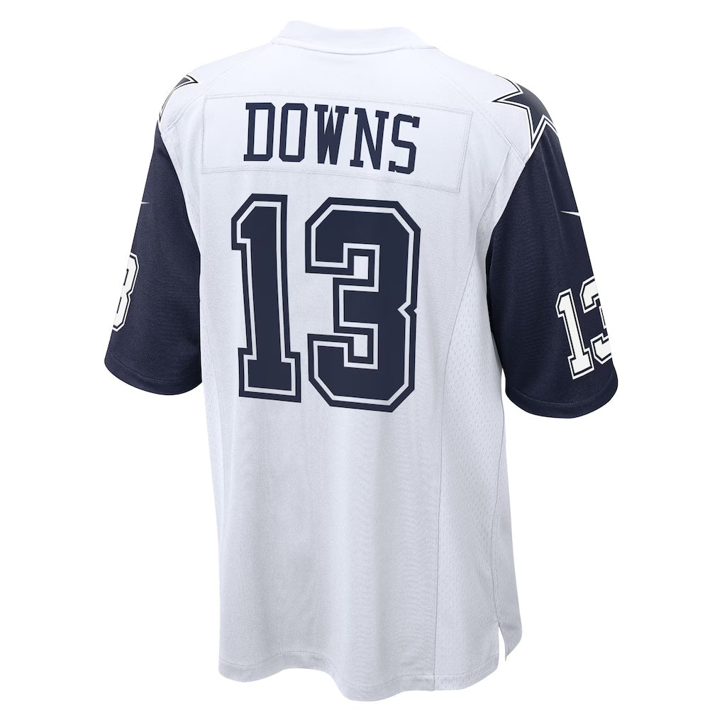 STECN D.Cowboys #13 Caleb Downs White Alternate Game Stitched Jerseys